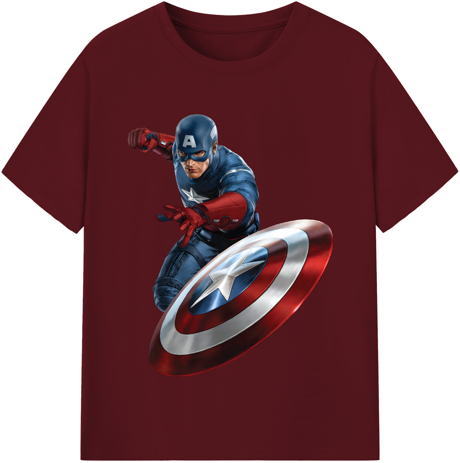（画像用） アベンジャーズ The Avengers 綿100％半袖Tシャツ（フロントプリント）